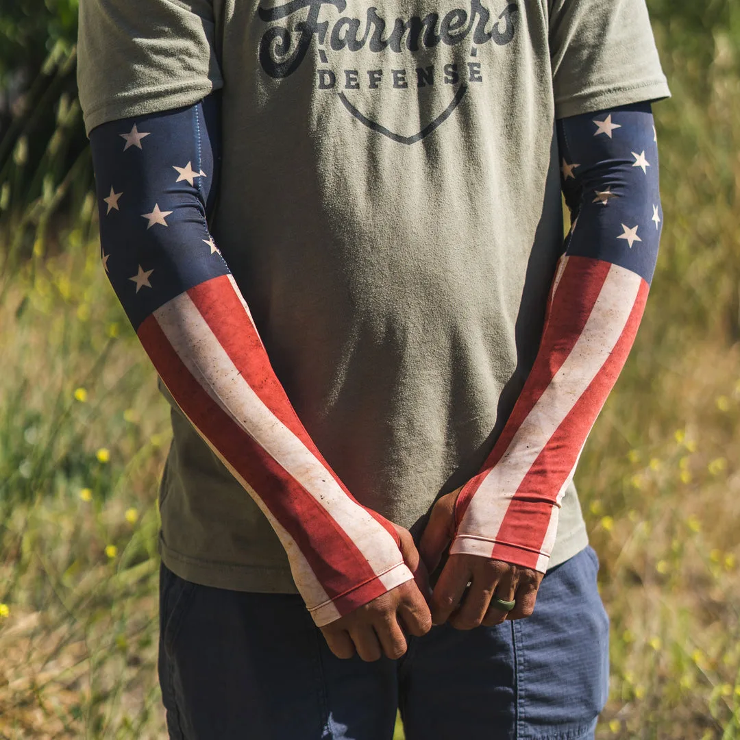 Farmers Defense / Protection Sleeves Rustic Flag - Image 2