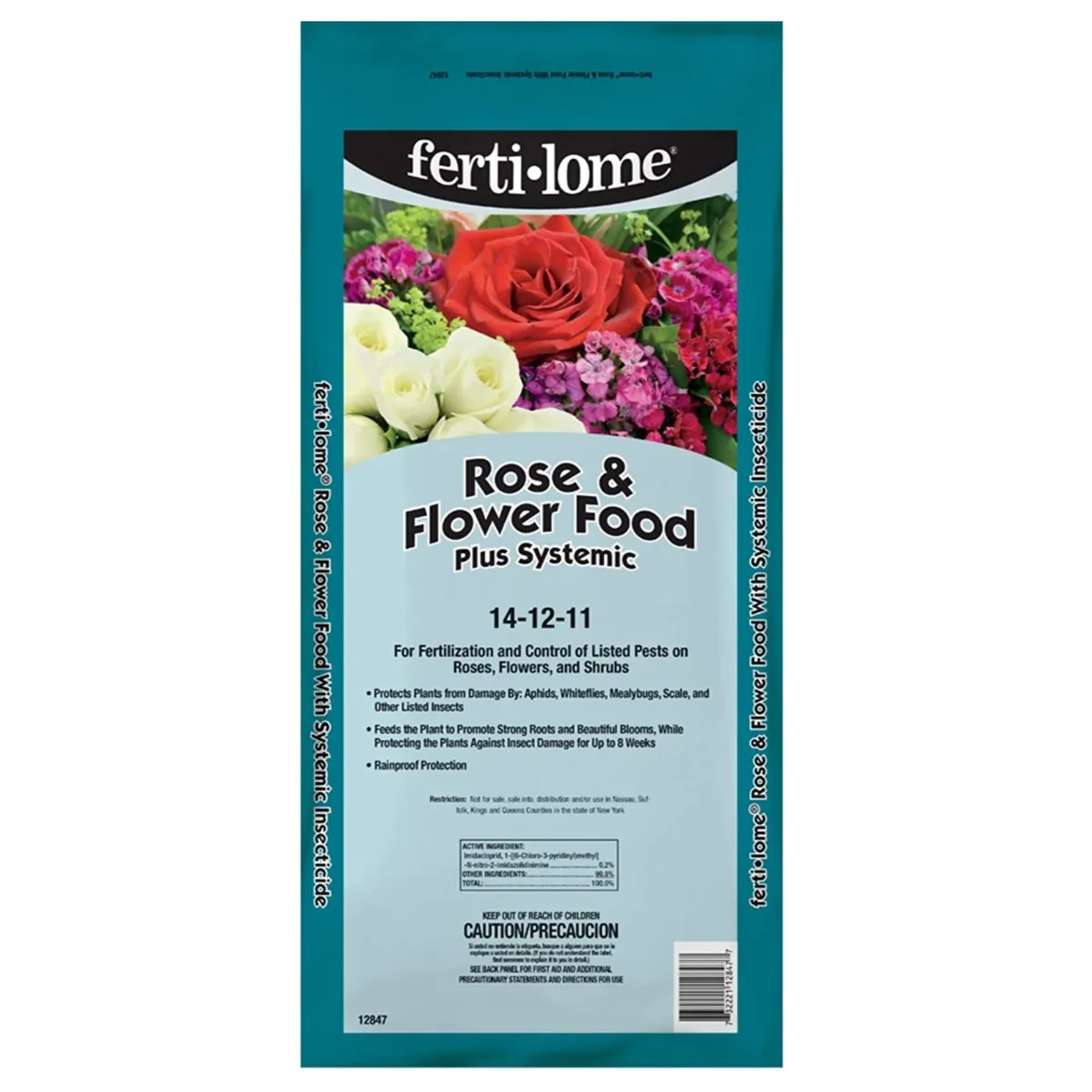 Fertilome 10 lbs Rose & Flower Food Plus Systemic 14-12-11 - Image 2