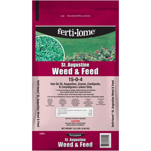 Fertilome 12.8 lbs St. Augustine Weed & Feed 15-0-4