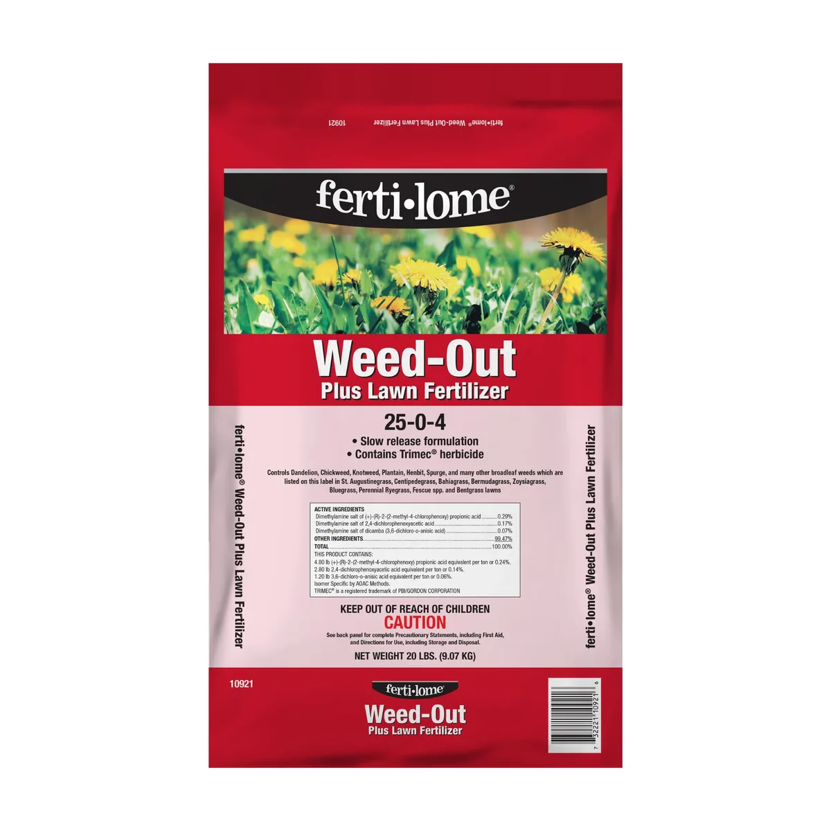 Fertilome 20 lbs Weed Out + Lawn Fertilizer 25-0-4 - Image 2