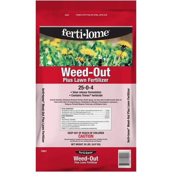 Fertilome 20 lbs Weed Out + Lawn Fertilizer 25-0-4