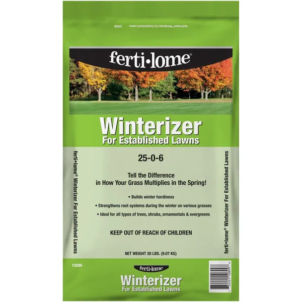 Fertilome 20 lbs Winterizer Established Lawn 25-0-6