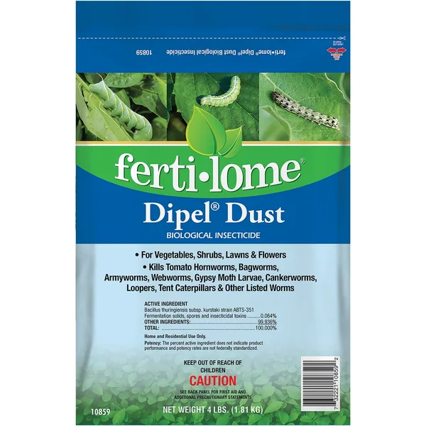 Fertilome 4 lbs Dipel Dust Biological Insecticide