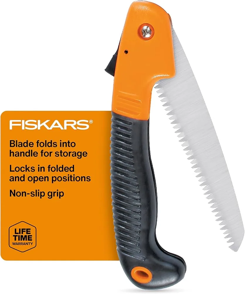 Fiskars PowerTooth Softgrip Folding Saw 7"' Blade - Image 2