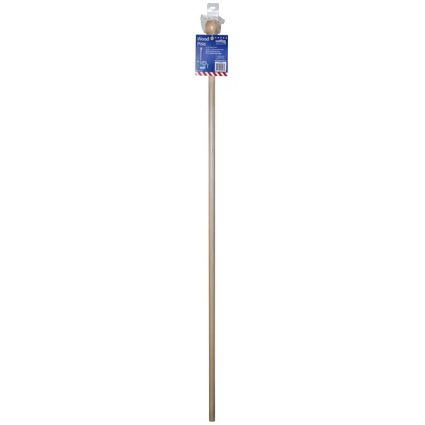 Flagzone 5' Wood Pole With Wrap Resistant Ring