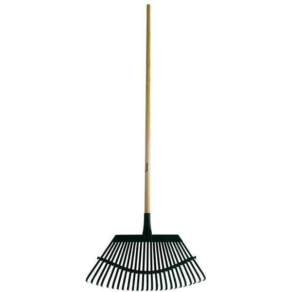 Flexrake Lawn Rake 19" Steel Head 48" Wood Handle