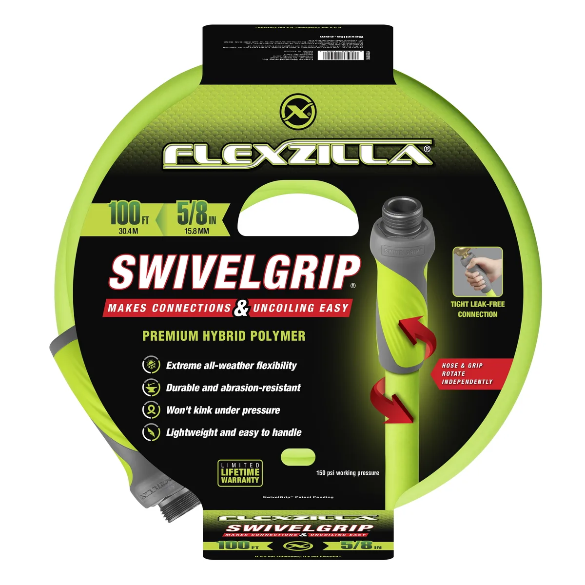 Flexzilla 5/8"x10' Swivel Grip Garden Hose - Image 2