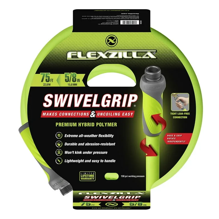 Flexzilla 5/8"x75' Swivel Grip Garden Hose - Image 2