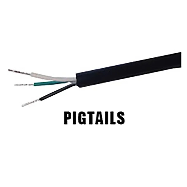 Fluence AC Cord, 15 ft ( 4572mm ), Pigtail to M19 Push Lock Connector, Max 480V AC