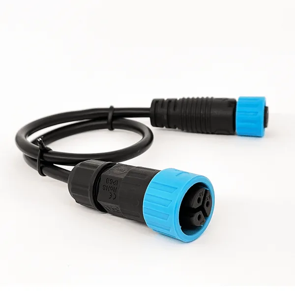 Fluence PSU1/PSE2 DC Dimming Signal Cable, 10" ( 254mm ), Pigtail to M16 Push Lock Connector - Image 2
