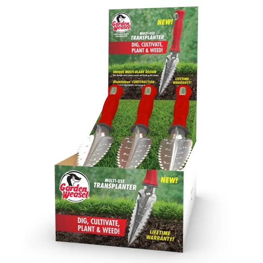 Garden Weasel 12pc Transplanter PDQ Shelf Display (Case of 12)