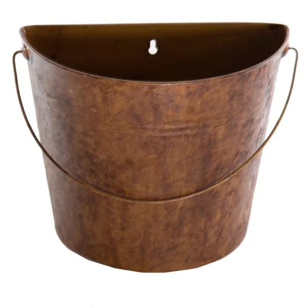Gardener Select 10.2" Half Round Wall Bucket Rusty 10.2"x5.1"x8.7"