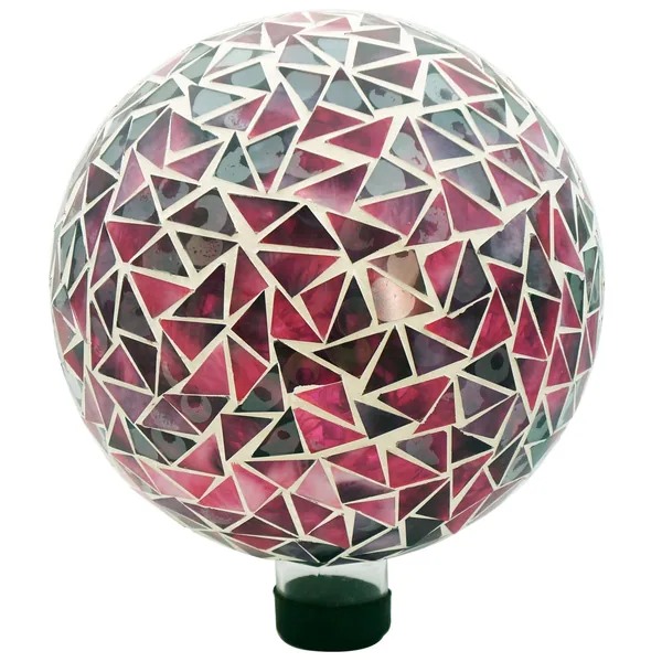 Gardener Select 10" Mosaic Purple Glass Garden Globe