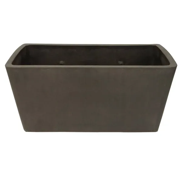 Gardener Select 10" Rectangle Balcony Planter Light Grey - Image 2