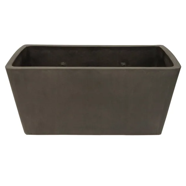 Gardener Select 10" Rectangle Balcony Planter Light Grey