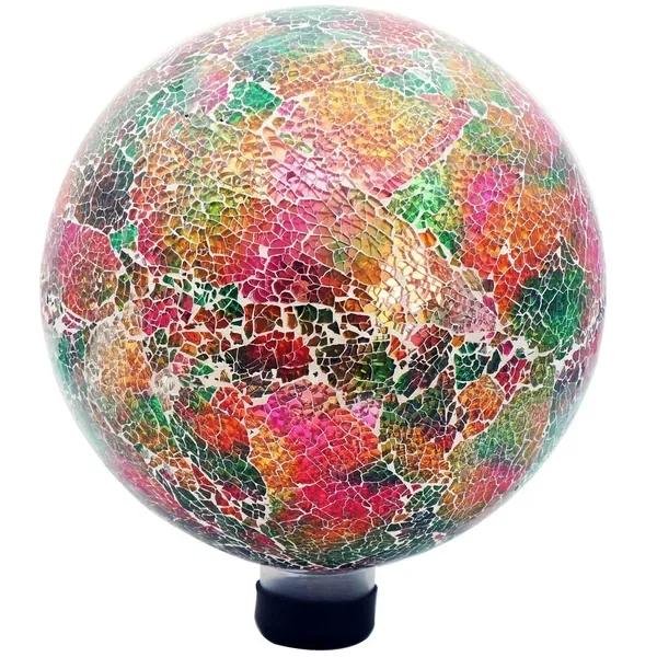 Gardener Select 10" Tempered Multicolor Mix Glass Globe - Image 2