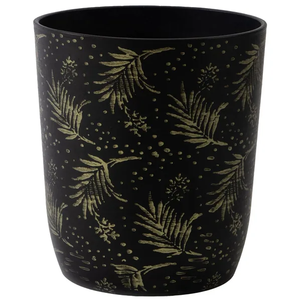 Gardener Select 11.8"x12.5" Mixed Stone Black Planter