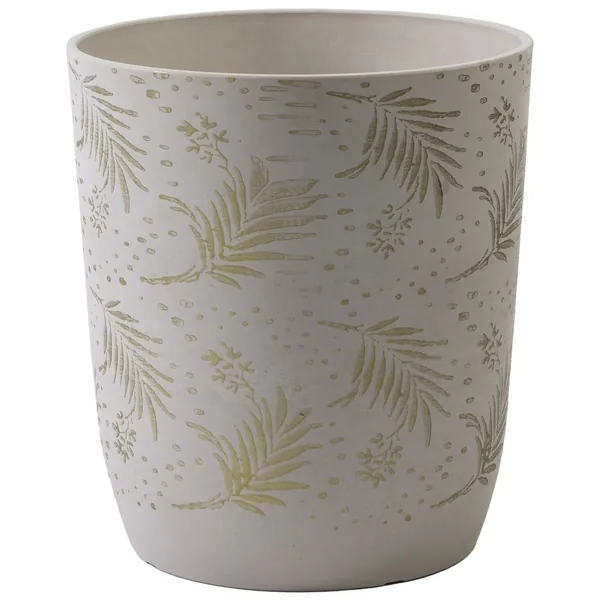 Gardener Select 11.8"x12.5" Mixed Stone White Planter