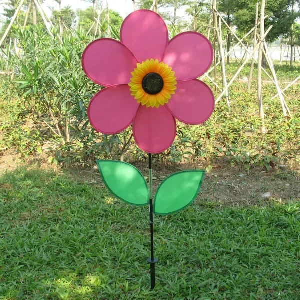 Gardener Select 11.81x22 Pinwheel with Flower Fuchsia - Image 2