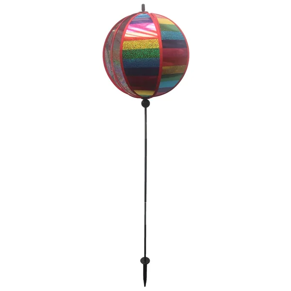 Gardener Select 11x42.9 Round Mylar Laser Wind Spinner Rainbow