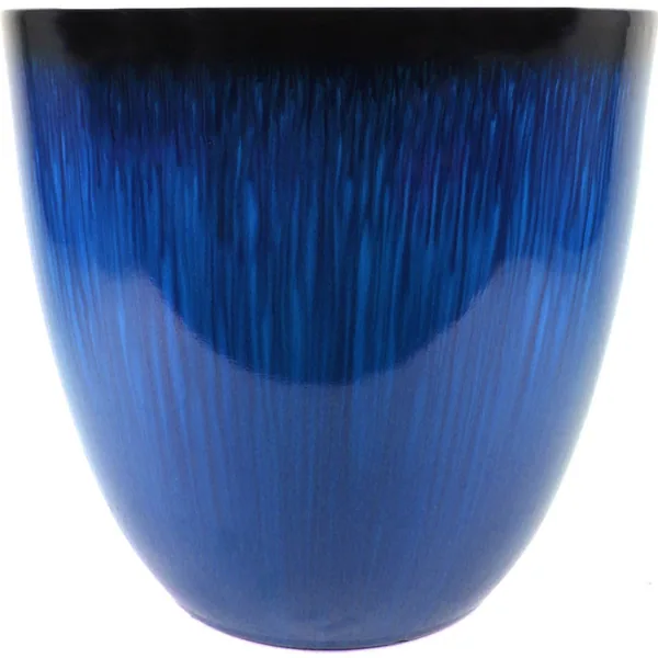 Gardener Select 12" Egg Planter Blue Flower Planter — Case of 6