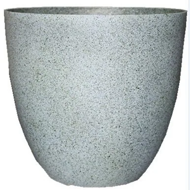 Gardener Select 12" Egg Planter Granite Flower Planter - 1 Planter