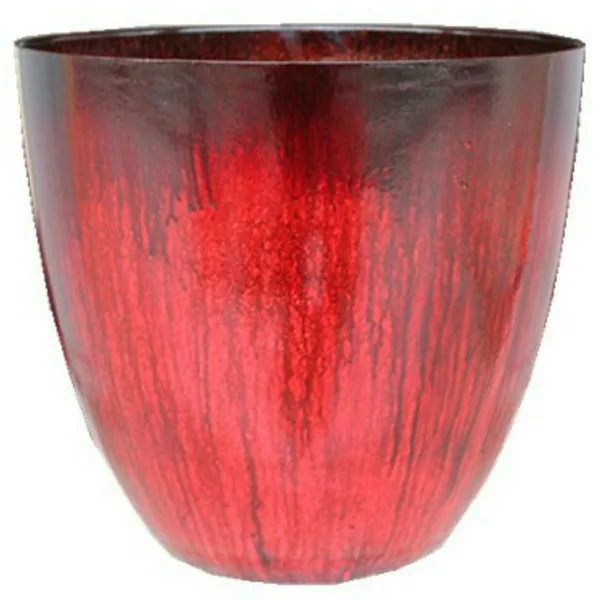 Gardener Select 12" Egg Planter Red Flower Planter — Case of 6