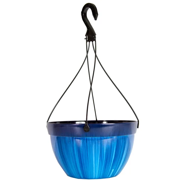 Gardener Select 12" Hanging Basket Drip Blue 11.85"x11.85"x6.69"