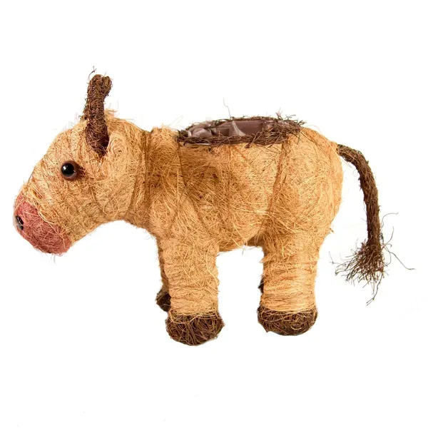 Gardener Select 12" Straw Cow Topiary — priced per each; minimum 18; multiples of 18 - Image 2