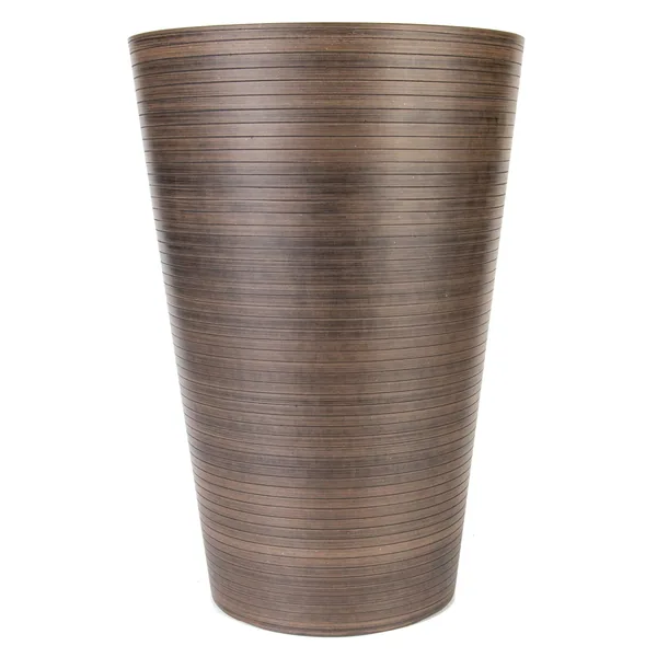 Gardener Select 12" Tall Round Planter Chocolate