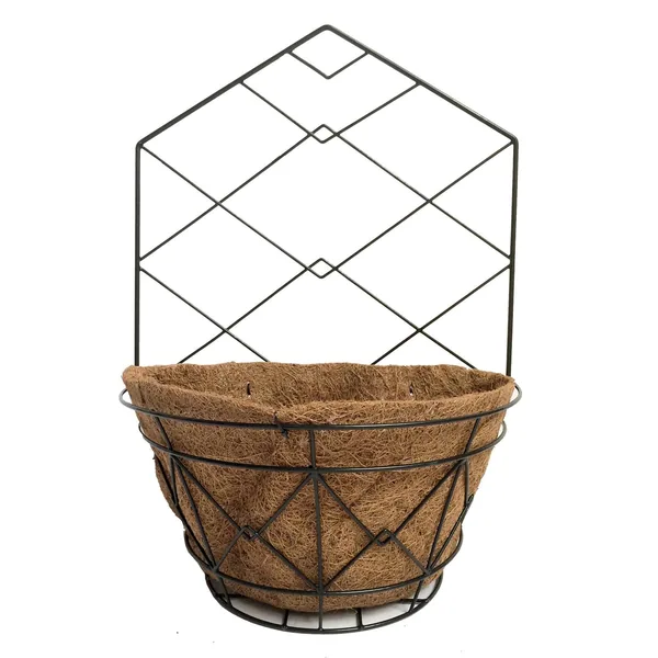 Gardener Select 14" Black Plaid Wall Planter 14"wx20"h