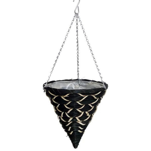 Gardener Select 14" Cone Hanging Basket Black - 1 Basket