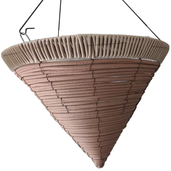 Gardener Select 14" Orange Cone Hanging Basket