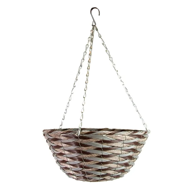 Gardener Select 14" Round Mix Color Plastic Hanging Basket with Chain Hanger - 1 Basket