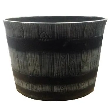 Gardener Select 14" Whiskey Brl Round Planter — Case of 12