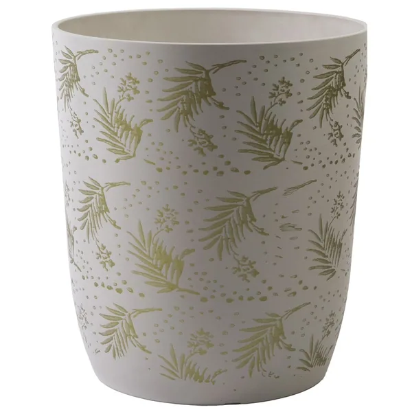 Gardener Select 15.35"x16.5" Mixed Stone White Planter