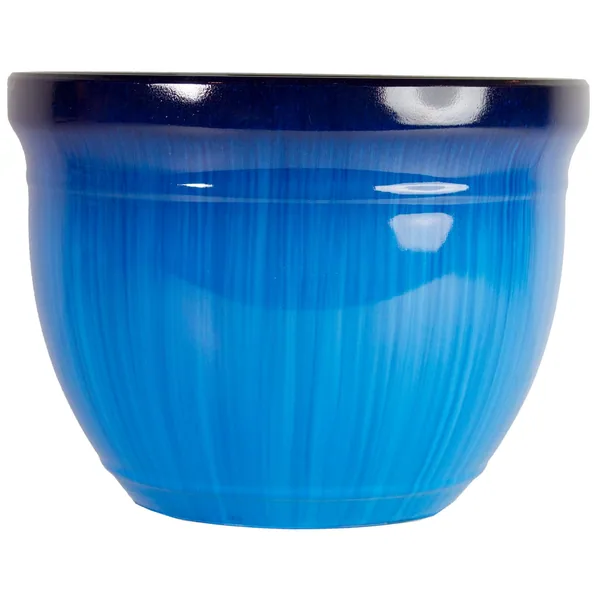 Gardener Select 15" Madison Drip Blue Planter 15.35"x15.35"x11.22" — Case of 6