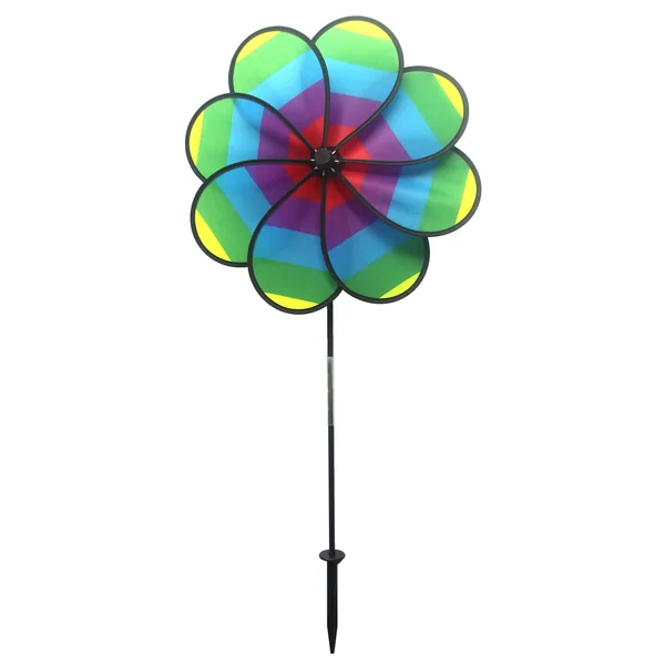 Gardener Select 18.89x39 Flower Pinwheel Blue Rainbow