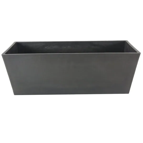 Gardener Select 19" Rectangle Balcony Planter Grey - Image 2