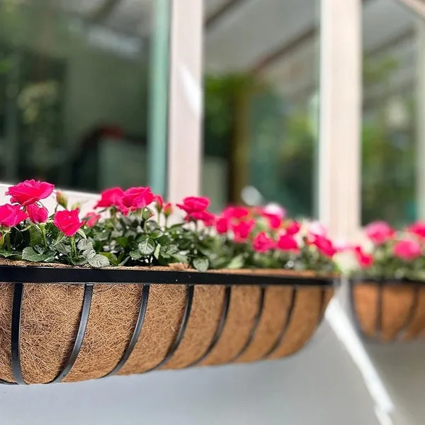 Gardener Select 20" Coco Liner for Plaid Window/Deck Planter #GSALWN1667 - Image 2