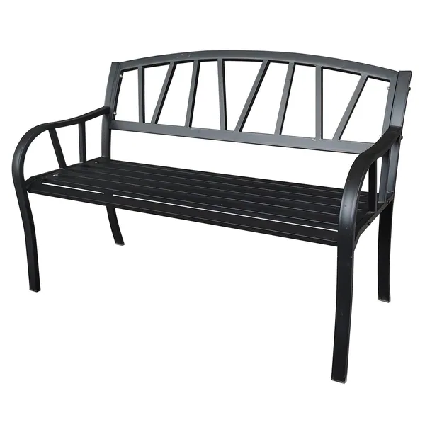 Gardener Select 4' Contemporary Bench Black Iron