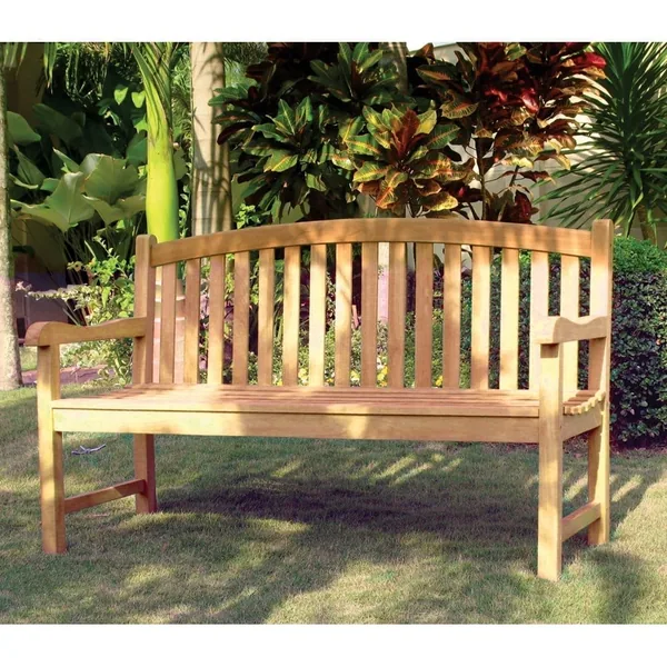 Gardener Select 4' Teak Oval Back Bench