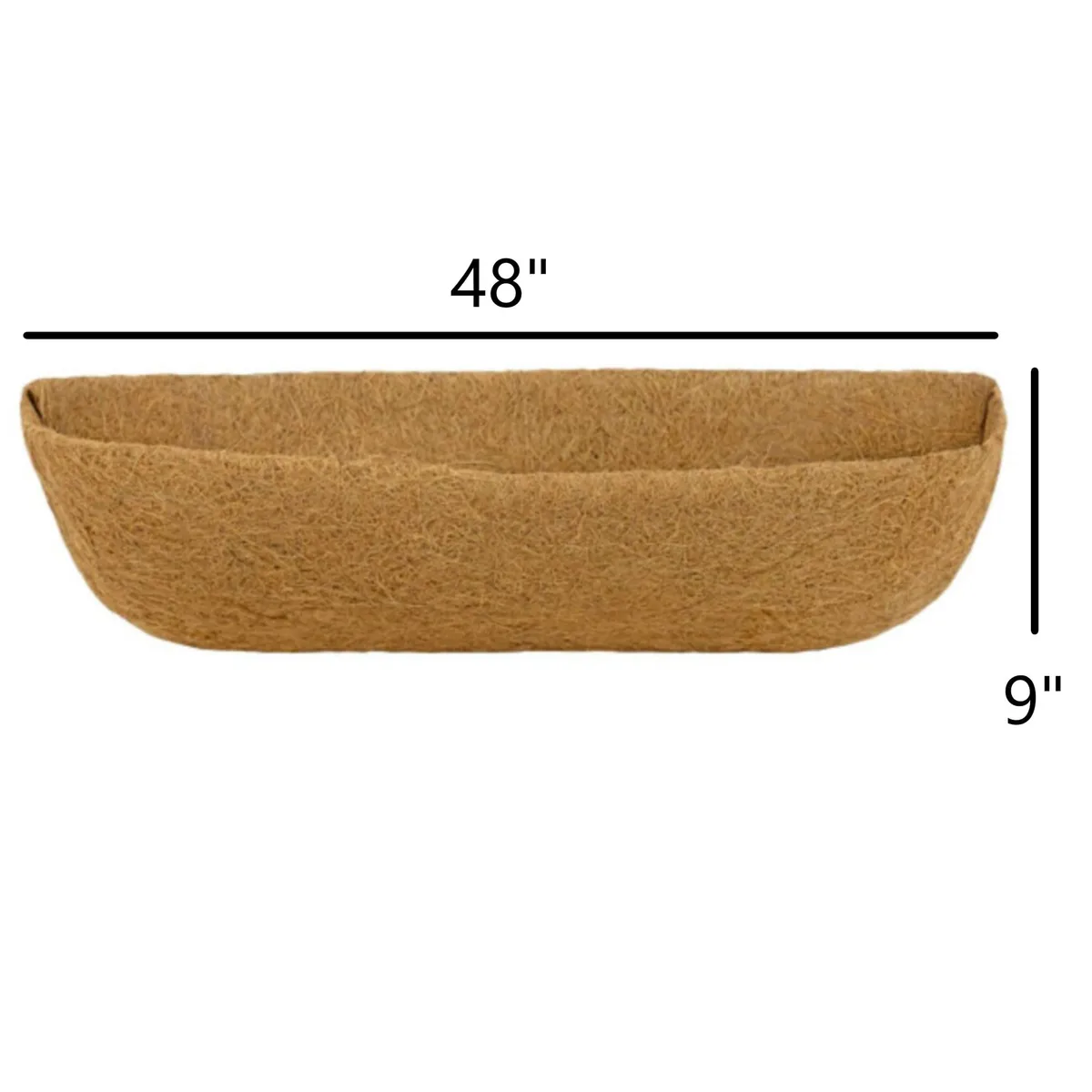 Gardener Select 48" Forge Trough Shaped Coco Liner - Image 2