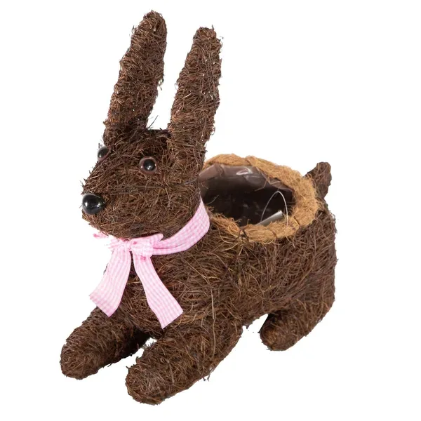 Gardener Select 5.5" Medium Straw Rabbit Topiary - Image 2