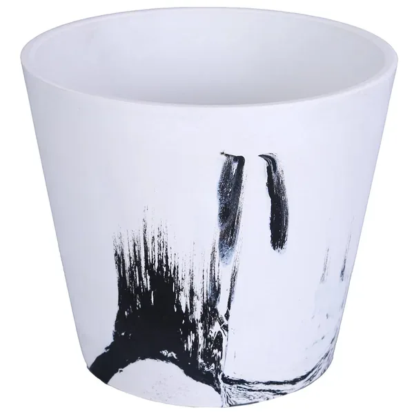Gardener Select 6.7" Mixed Stone White and Black Planter - Image 2