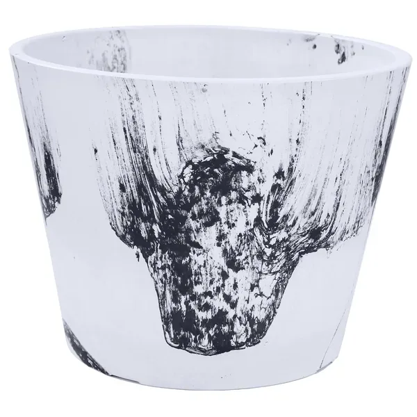 Gardener Select 7.9" Mixed Stone White and Black Planter - Image 2