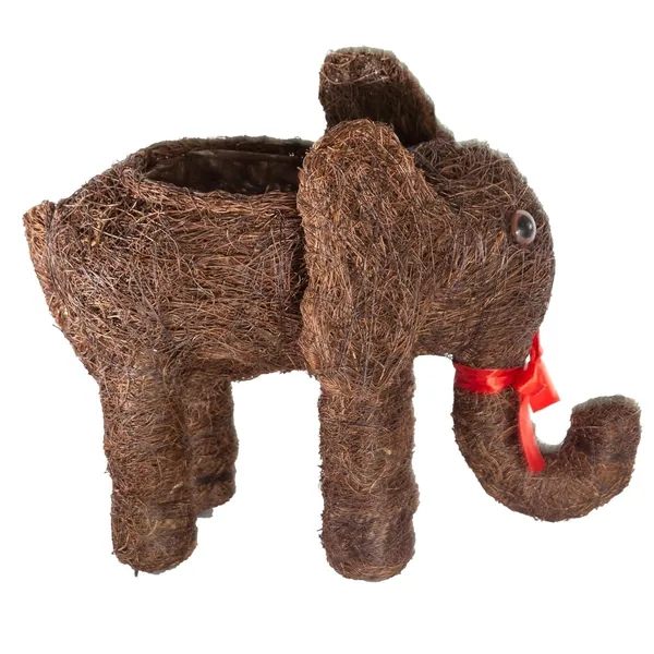 Gardener Select 7" Small Straw Elephant Topiary