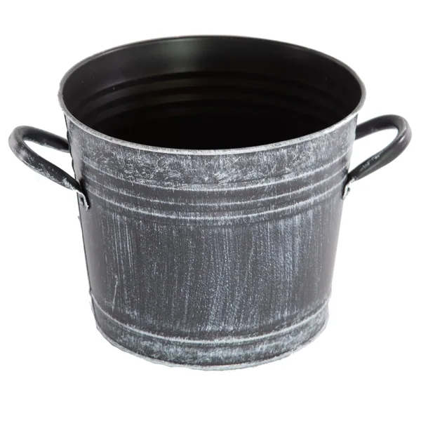 Gardener Select 8" Bucket Planter Antique Black 8"x6.3"x6.5"