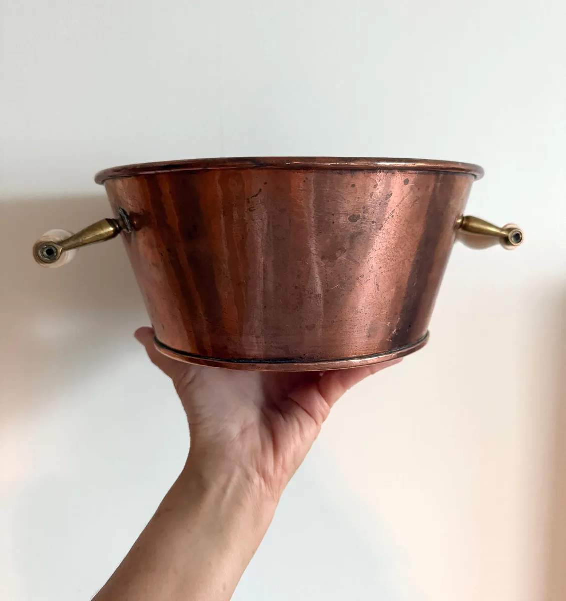 Gardener Select 9" Round Short Tin Bucket Antique Copper 9"wx10"h - Image 2