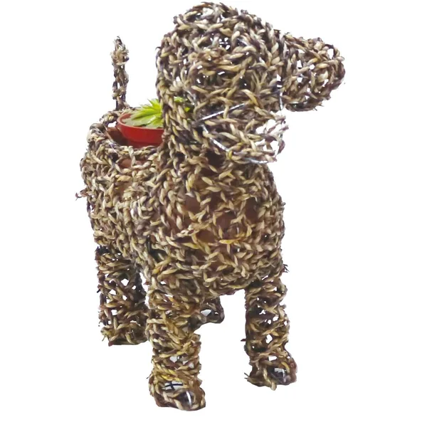 Gardener Select Dog Rattan Rope Topiary